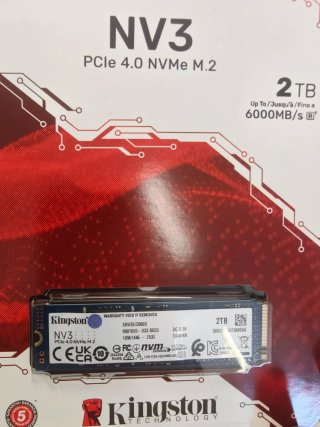 Disco SSD Kingston NV3 PCIe 4.0 NVMe M.2 2TB