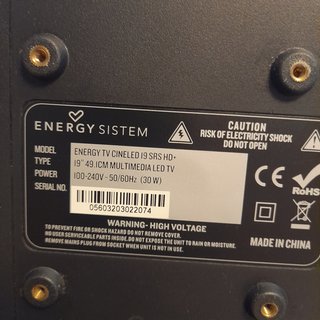 TV/Monitor LED 19 Energy Sistem Negro