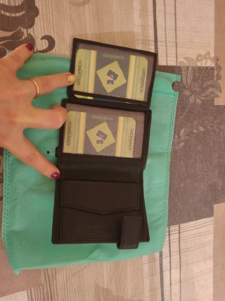 Cartera Billetera Negra Greenwich