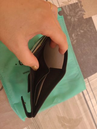 Cartera Billetera Negra Greenwich