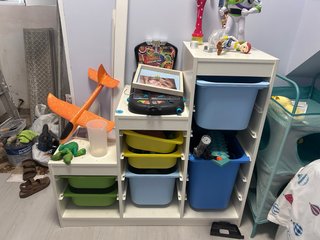Mueble organizador infantil blanco