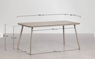 Mesa comedor cristal y 4 sillas mimbre