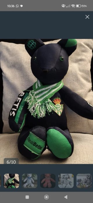Oso de peluche memorial personalizado