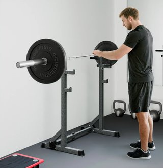 Soporte Barras de Pesas altura y ancho Ajustable