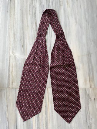lote corbatas ascot de seda vintage hombre
