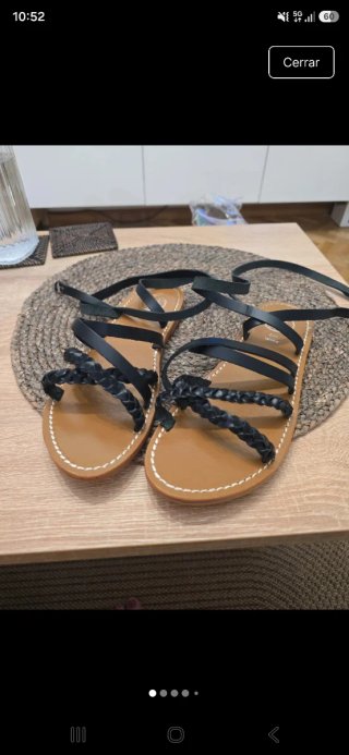 Sandalias negras y marrones talla 38
