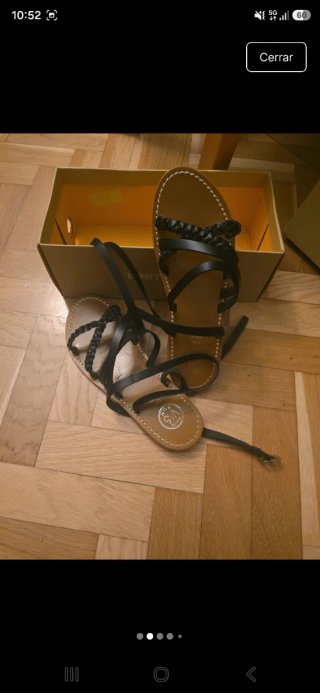 Sandalias negras y marrones talla 38