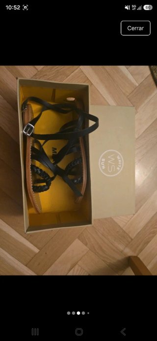 Sandalias negras y marrones talla 38