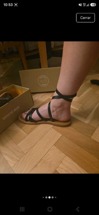 Sandalias negras y marrones talla 38