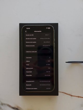 iPhone 13 Pro Max 256GB Gris + Caja