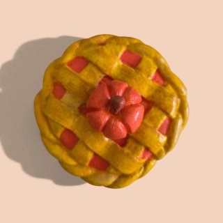 Barattolo di vetro con mini crostata di Zucca