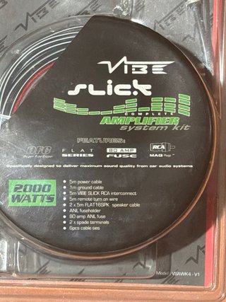 Kit Cableado Amplificador VIBE SLICK 2000W