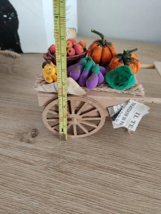 Carretto presepe frutta e verdura