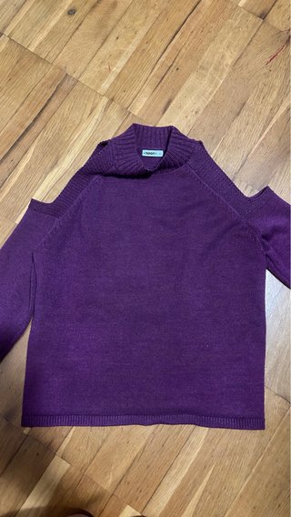Jersey Noon Morado Hombros Descubiertos