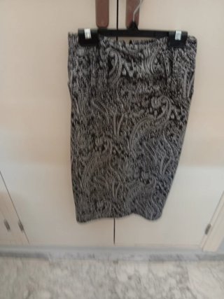 Falda larga estampada