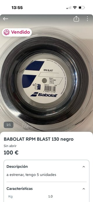 Babolat RPM Blast 130 negro