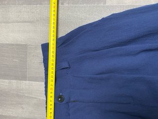 Pantalone Cotone Lino Blu Taglia M Nuovo