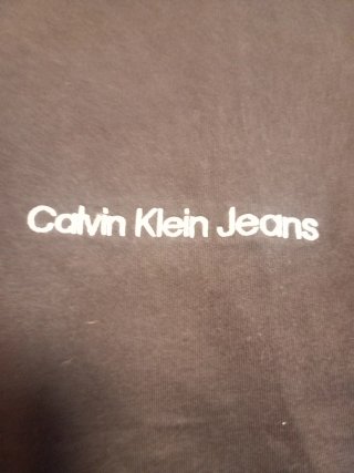 Camiseta Calvin Klein Jeans Negra Mujer