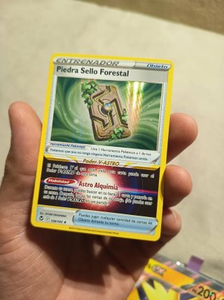 Carta Pokémon Piedra Sello Forestal 156