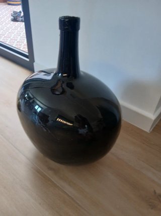Dama Juana Negra Vidrio