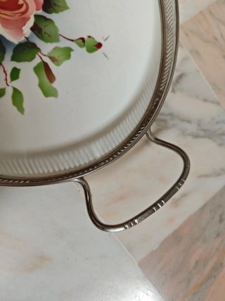 BANDEJA ANTIGUA PORCELANA ALEMANA THEODOR PAETSCH