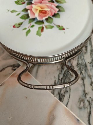 BANDEJA ANTIGUA PORCELANA ALEMANA THEODOR PAETSCH