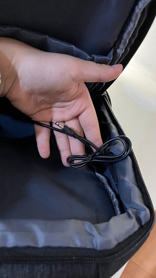 Mochila trabajo/universidad negra y gris