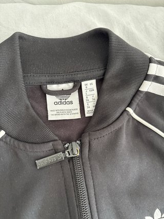 Chándal Adidas Niñ@ Negro/Blanco talla 11/12 años