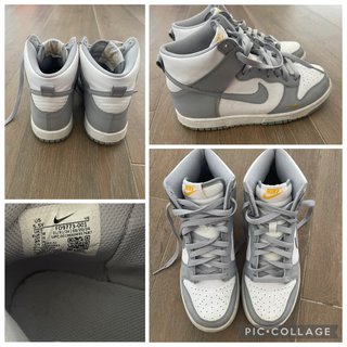 Nike Dunk High FD9773-001 Gris Blanco Talla 38