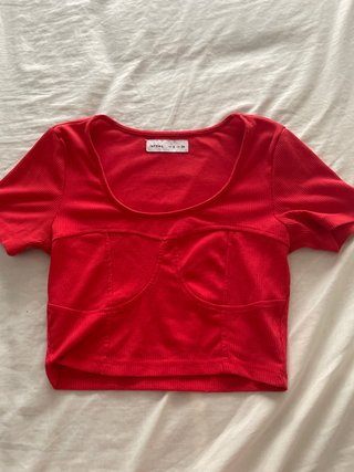 Camiseta roja de manga corta Jeffies Talla S