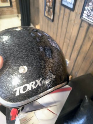 Capacete Torx Novo Preto Brilhante