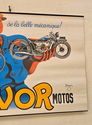 Manifesto Vintage "Cycles Favor" 1937 Bellenger