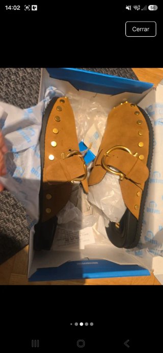 Zuecos marrones talla 39
