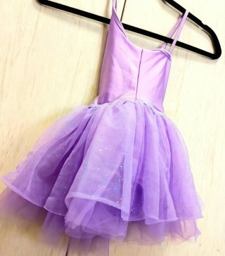 Tutú Ballet Niña talla 6 Morado Brillante