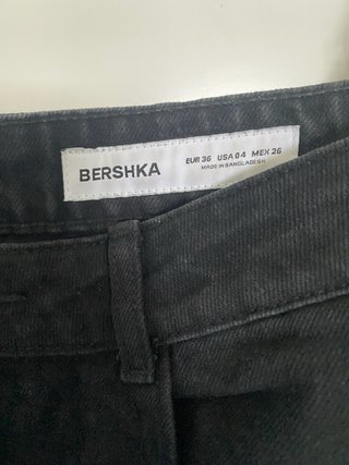 Pantalón baggy Bershka negro mujer
