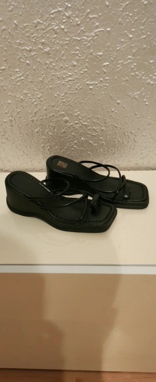 Sandalias negras plataforma