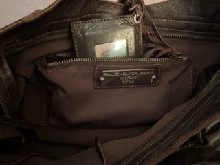 Bolso de piel marrón marca Balenciaga Vintage