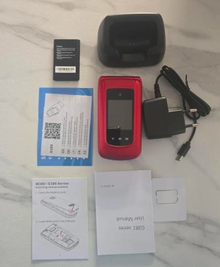 Cellulare Anziani Tasti Grandi Rosso