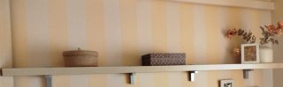 Estante de pared sintético color madera natural