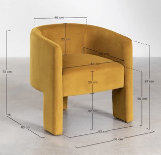 Sillón de terciopelo verde