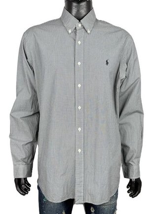 Ralph Lauren Camicia Uomo XL Regular Microquadri