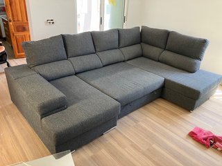Sofá Cama Chaise Longue Gris El Corte Inglés