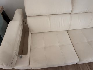 Sofá chaise longue beige 2,65m