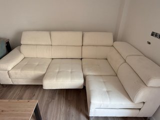 Sofá chaise longue beige 2,65m