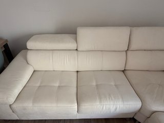 Sofá chaise longue beige 2,65m