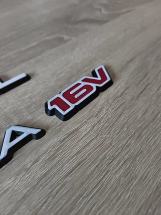 Insignias Opel Calibra 16v Logo Blanco negro rojo