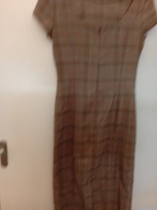 Vestido Devernois cuadros marrón
