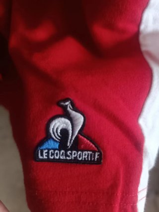 Conjunto Le Coq Sportif Rojo y Blanco