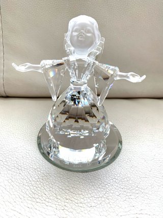 Figura Swarovski Ángel 2002 con peana espejo