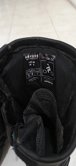 Botas de Moto Armure Negras talla 40
